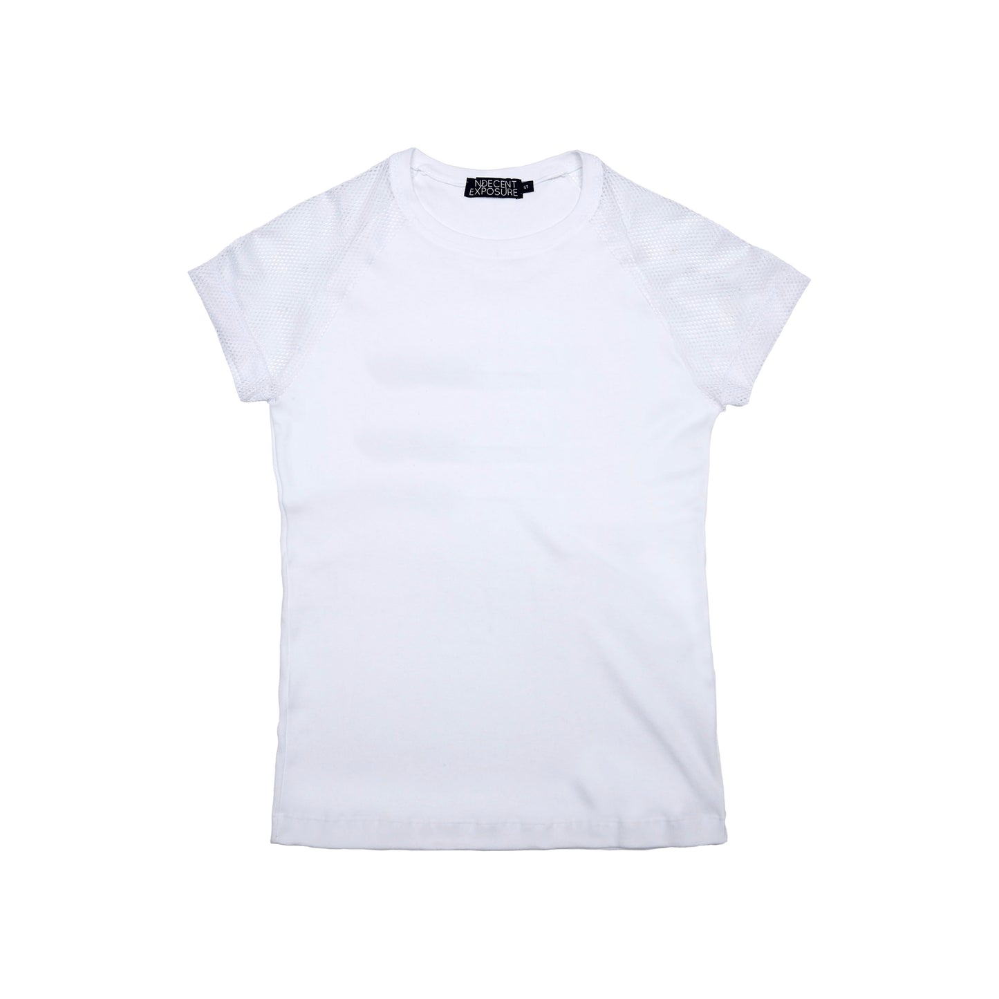 Basic Mesh-Sleeve Tee