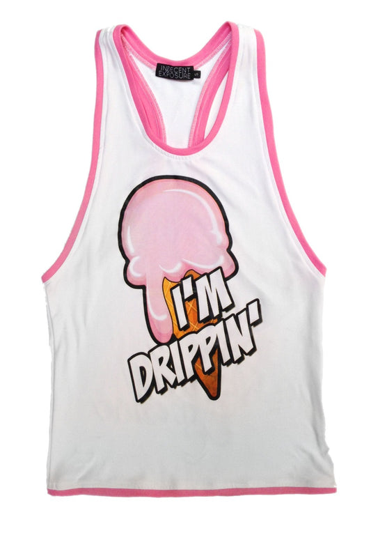 Drippin' Ice Cream Racerback