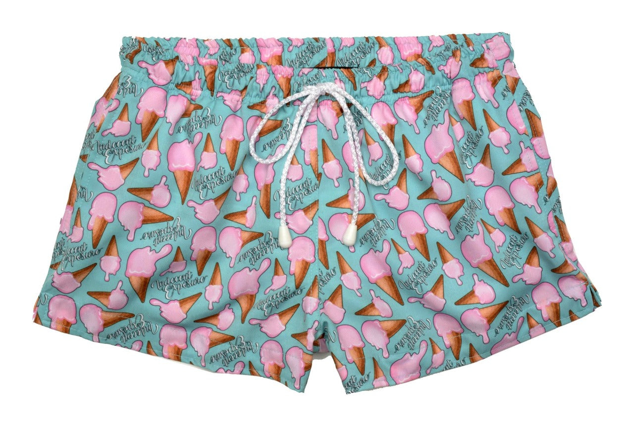 Ice Cream Print Swim Short